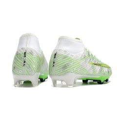 Nike Zoom Mercurial Superfly 9 Academy Silver and Green Firm Ground FG Football Boot