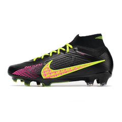 Nike Zoom Mercurial Superfly 9 Elite Black Green and Pink Firm Ground FG Football Boot