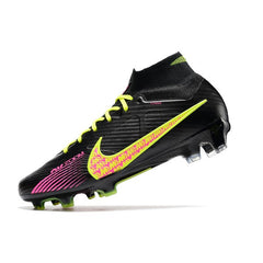 Nike Zoom Mercurial Superfly 9 Elite Black Green and Pink Firm Ground FG Football Boot