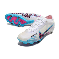 Nike Zoom Mercurial Vapor 15 Elite Grey Blue and Pink Mixed Studs SG Football Boot