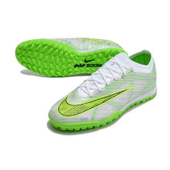 Nike Zoom Mercurial Vapor 15 Elite Silver and Green Turf TF Football Boot