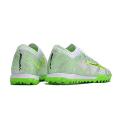 Nike Zoom Mercurial Vapor 15 Elite Silver and Green Turf TF Football Boot