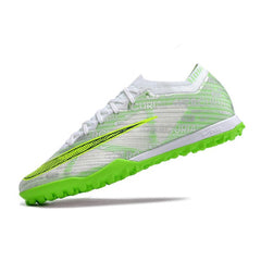 Nike Zoom Mercurial Vapor 15 Elite Silver and Green Turf TF Football Boot