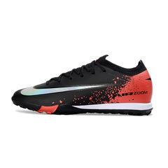 Nike Zoom Mercurial Vapor 16 Elite Black and Red Turf TF Football Boot