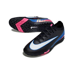 Nike Zoom Mercurial Vapor 16 Elite Black, Blue and Pink Turf TF Football Boot