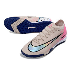 Nike Zoom Mercurial Vapor 16 Elite Gray, Dark Blue and Pink Turf TF Football Boot