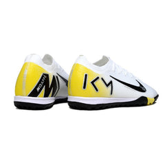 Nike Zoom Mercurial Vapor 16 Elite Mbappe Pack White and Yellow Turf TF Football Boot