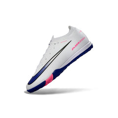 Nike Zoom Mercurial Vapor 16 Elite White and Blue Turf TF Football Boot