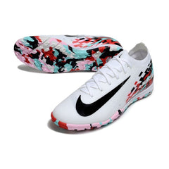 Nike Zoom Mercurial Vapor 16 Elite White and Red Turf TF Football Boot