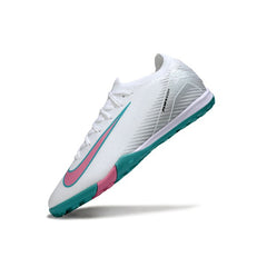 Nike Zoom Mercurial Vapor 16 Elite White Blue and Pink Turf TF Football Boot