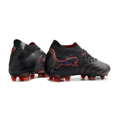 Puma Future 9 Low Cut Black and Red Firm Ground FG Football Boot