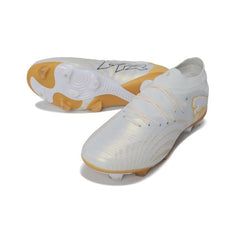 Puma Future 9 Low Cut White and Golden Firm Ground FG Football Boot