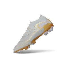 Puma Future 9 Low Cut White and Golden Firm Ground FG Football Boot