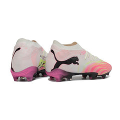 Puma Future 9 Low Cut White and Pink Firm Ground FG Football Boot