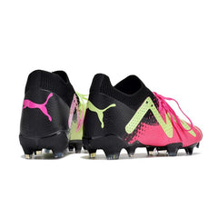 Puma Future Ultimate Green and Pink Firm Ground FG Football Boot