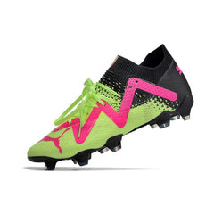 Puma Future Ultimate Green and Pink Firm Ground FG Football Boot