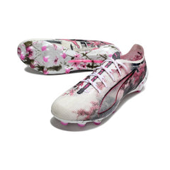 Puma Ultra 5 Carbon White and Pink Firm Ground FG Football Boot