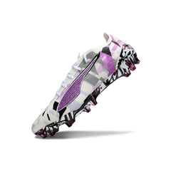 Puma Ultra 5 Carbon White Purple and Black Firm Ground FG Football Boot