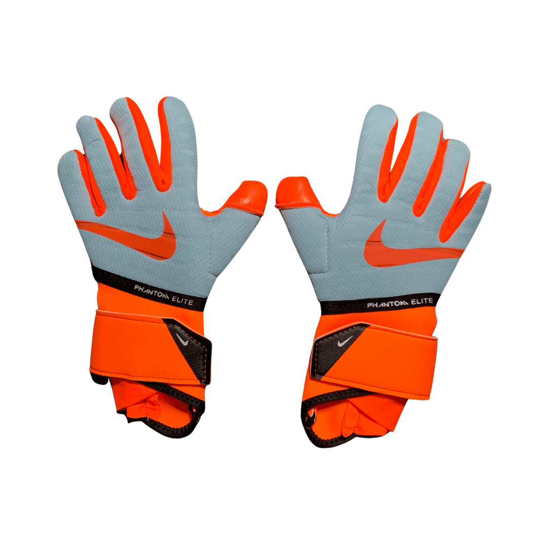 Luva Nike Phantom Elite Cinza e Laranja - VN Esportes